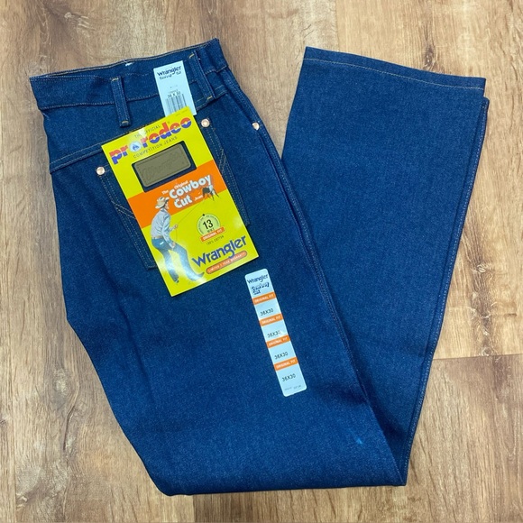 Wrangler Other - Wrangler Men's 36x30 Pro Rodeo Competition Jeans Blue Cowboy Cut Original Fit